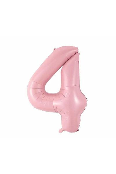 Deniz Party Store Pink 4 Years Four Foil Balloon 34 Inch 76-80 Cm