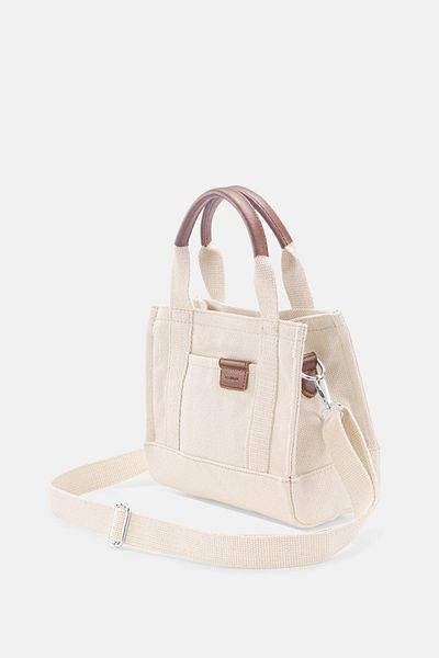 Housebags Geantă tote din pânză moale cremă pentru femei 232