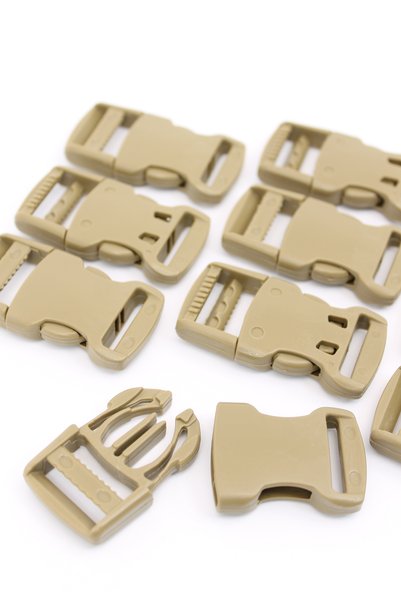ERDAL DERİ 2.5 cm Plastic Military Lock Sand Color 10 Pieces Ds04
