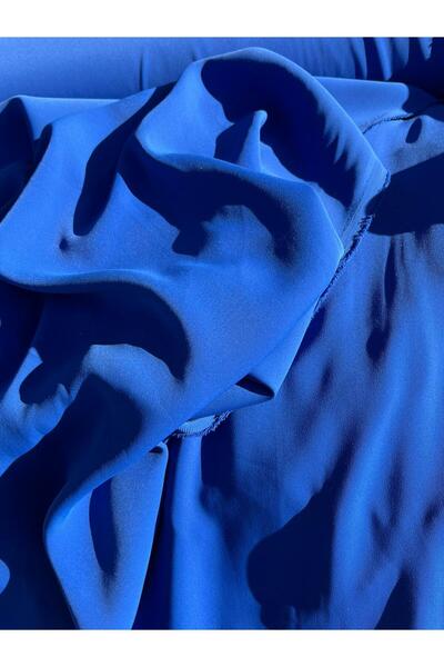 Kumaş sever 1.فئة البرلمان اللون الأزرق أدريانا جورجيت كريب النسيج متر كوماس