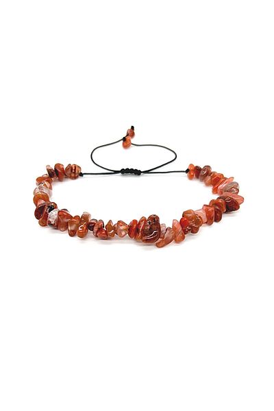 TOPTAŞ DOĞALTAŞ Yemen Agate - Broken Natural Stone Bracelet