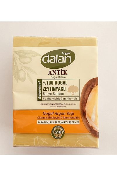 Dalan Antique 100% Natural Olive Oil Bath Soap 150 gr 4 Pieces Soap Argan Oil