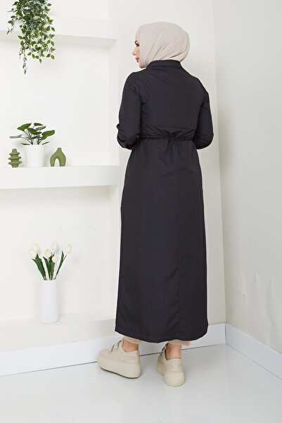 Günay Karaca Ahval Kadın Trençkot Tesettür  ilk Bahar,Sonbahar ve Yaz Ayları İçin 2197