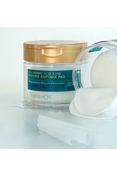 THELAVICOS Hyaluronic Acid 3,000 Anti Wrinkle Ampoule Pad- Hyaluronik Kırışık...