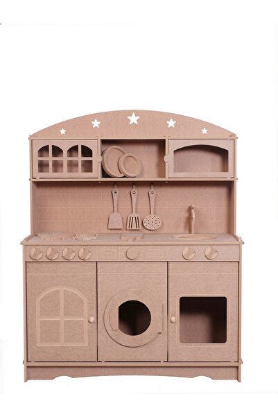 Özka Hobi Ahşap ÖZKA HOBBY WOOD 3 KAPAKLI 2 ADET BOYA VE FIRÇA HEDİYELİ