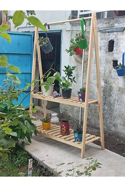 Rusthing DOĞAL AHŞAP AÇIK GARDROP ASKILIK BANYO DÜZENLEYİCİ,AYAKKABILIK,ÇİÇEKLİK,