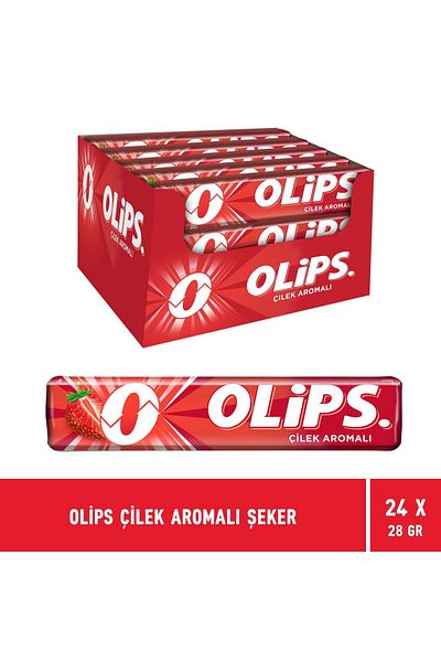 Olips 28 g Strawberry Flavored Candy - 24 Pieces