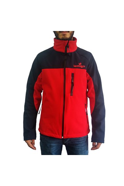 Lemigo Софтшел яке червено-тъмносиньо 3xl