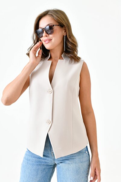 Saade Stone Leak Collar Cup Vest