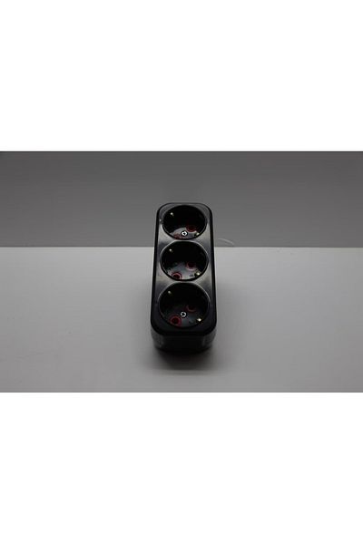 enparlak Triple Golyat Plug Socket Black Mutlusan