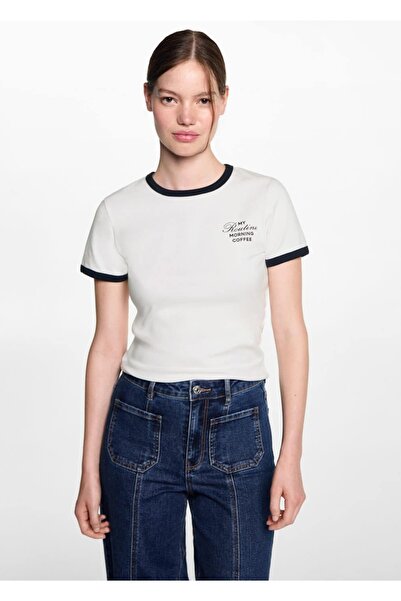 Mango Teen Παντελόνι Wideleg με διακοσμητικές ραφές