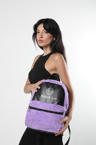 Monte Lui Mnt3637 - Purple Plush Backpack