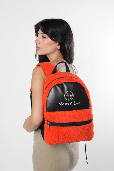 Monte Lui Mnt3637 - Orange Plush Backpack