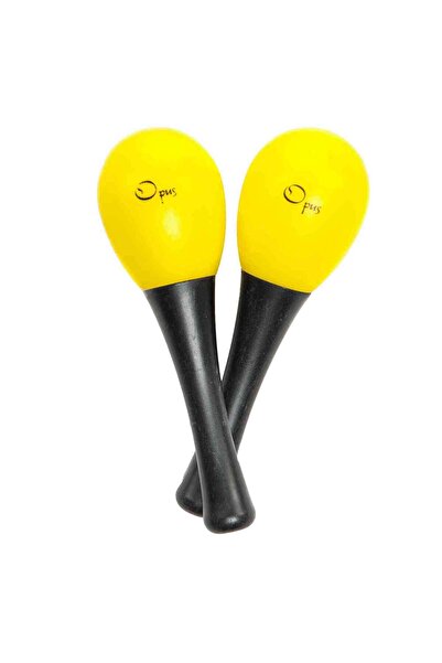 OPUS PM-2YL Plastik Saplı Marakas-Küçük Boy-Sarı