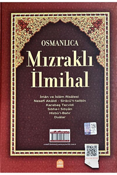 Yasin Yayınevi Mızraklı Ilmihal (osmanlıca)