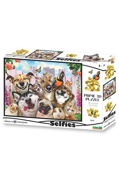 Prime 3D 10660 نموذج الحيوانات الأليفة صورة شخصية 63 قطعة اللغز