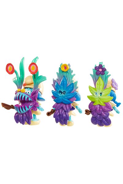 ŞİRİNLER Jakks Pacific Smurfs Lost Village Smurfstorm 3-Piece Figure Set - Model 2
