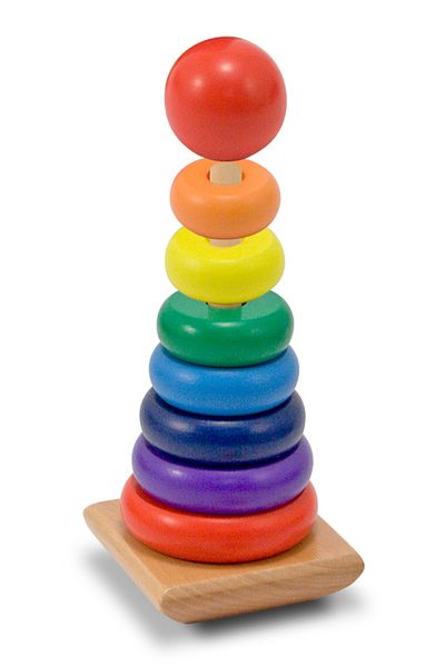 Melissa & Doug Melissa and Doug Wooden Rainbow Tower