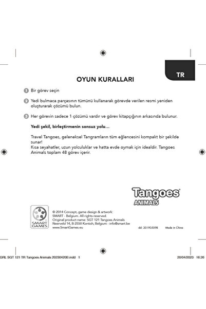 Genel Markalar SmartGames Tangoes Animals