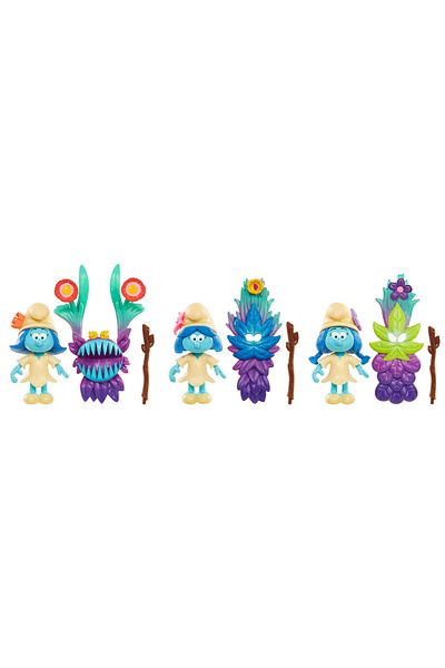 ŞİRİNLER Jakks Pacific Smurfs Lost Village Smurfstorm 3-Piece Figure Set - Model 2
