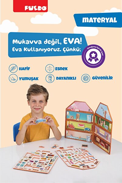 PUEDO Magnetic Play Set - Playhouse