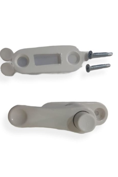 Adilon Pvc Basmalı Kapı-pencere Plastik Emniyet Kilidi Beyaz 4 Adet - Plastik Pimapen Emniyet Mandalı