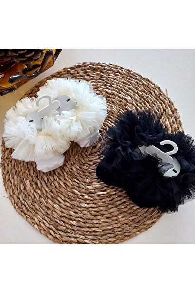 MARS BABY جوارب للفتيات الصغيرات في يوم خاص من إكرو كريمي باللون الأسود المكش...