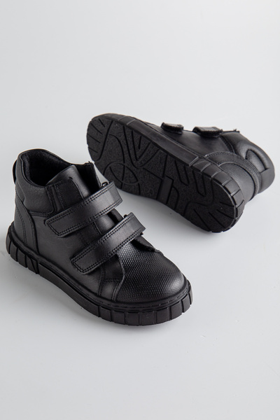 Mehmet Baran Hakiki Deri Çocuk Bot Termo Kaymaz Taban