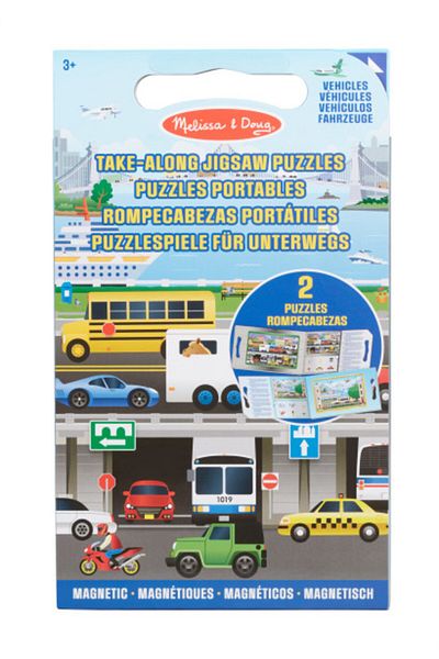 Melissa & Doug Melissa and Doug Magnetic 2X15 Puzzle Set - Vehicles