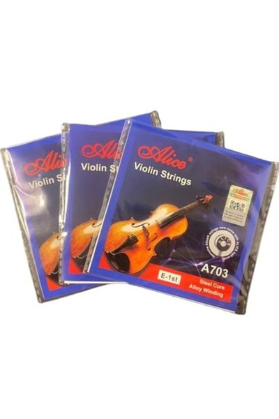 Alice A703-1 Keman Tek Tel - Mi (1. Tel) (3 adet) (Orijinal Üründür)