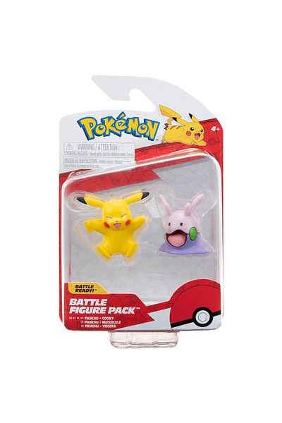 Pokemon - Set Of 2 Action Figures, (GOOMY & PIKACHU #11) S15