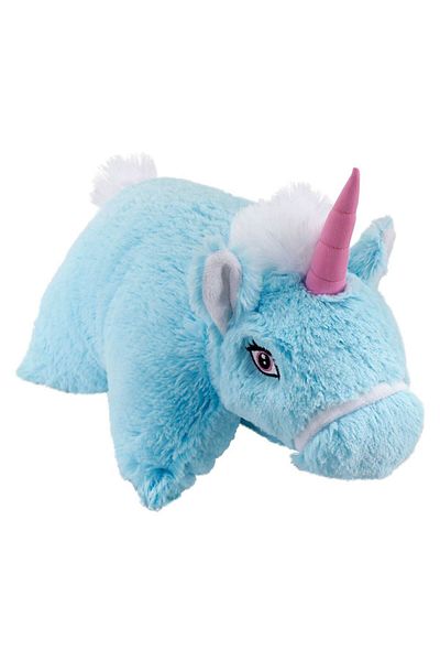 Neco Plush Plush Unicorn Folding Pillow Plush Blue