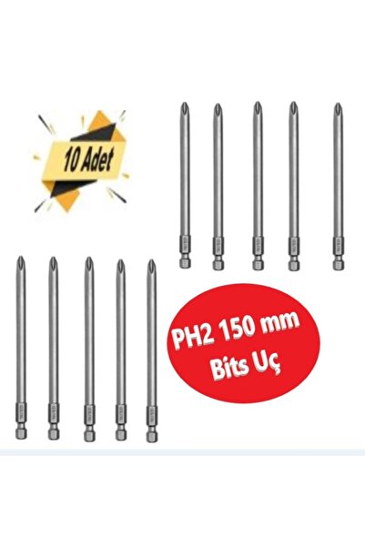 Bits Uç, Yıldız Matkap Ucu PH2X150 mm 10 Adet