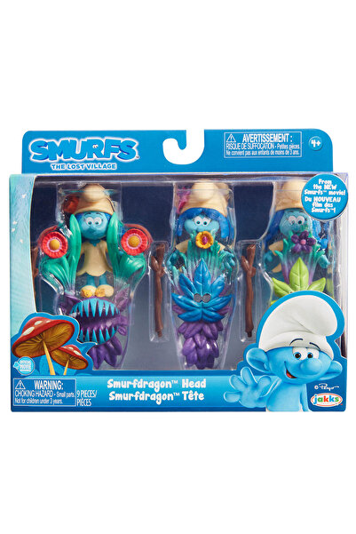 ŞİRİNLER Jakks Pacific Smurfs Lost Village Smurfstorm 3-Piece Figure Set - Model 2