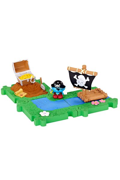 ŞİRİNLER Jakks Pacific Smurfs Pirate Cute Micro Figure Play Set