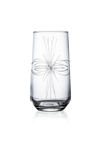 DECOCIA Kazaan 12 Piece Water and Soft Drink Cut Glass Set Mira Patterned
