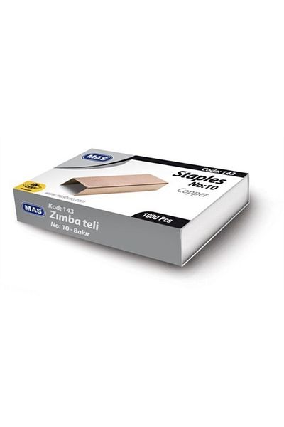 Mas 143 Staple No:10 Copper 10 Pack