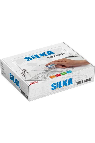 Yerli Silka Sg.2 Text Matel Student Eraser Λευκό (Κουτί 24)