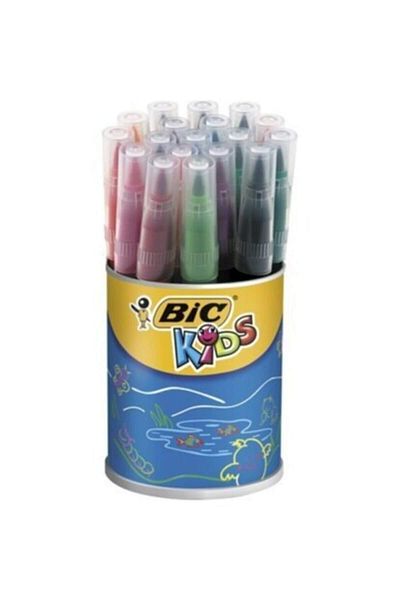 Bic 18 Pieces Kids Visaquarelle Brush Tip Paint Set