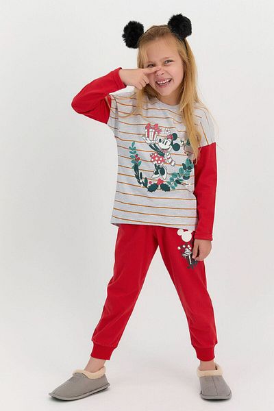 Minnie Mouse Σετ πιτζάμες για κορίτσια με άδεια χρήσης Karmelange D4605-c
