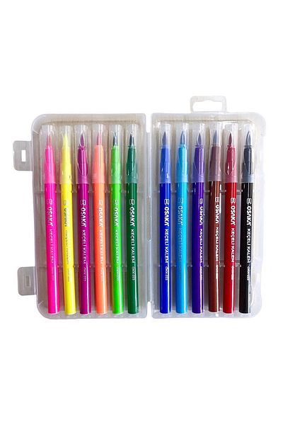 Osaka Jumbo Felted Pen with Brush Tip 12 Pack Okk-222