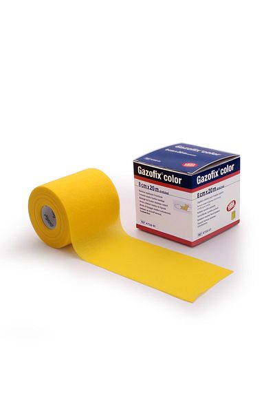Gazofix Χρώμα 8cm X20m Lf Bsn Fixation Επίδεσμος Κίτρινο
