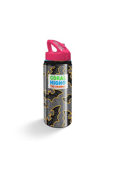Coral High Coral High Bat Aluminum Flask with Straw 600 ml 22937