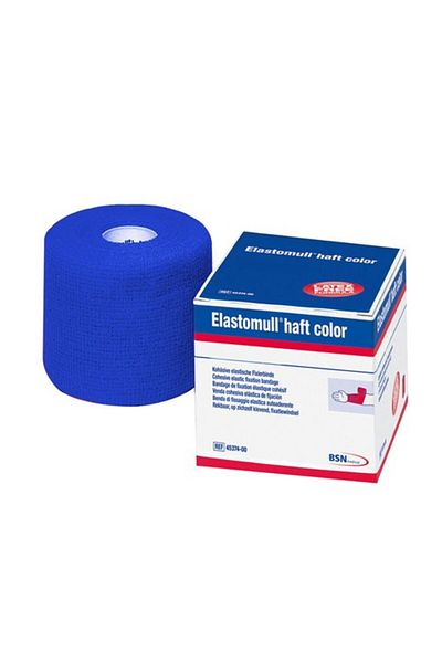 BSN ضمادة تثبيت Elastomull Haft Lf Bsn مقاس 6 سم × 20 م باللون الأزرق