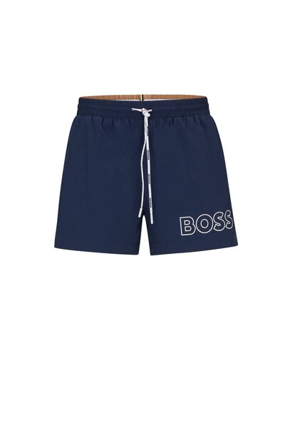 BOSS Logolu Hızlı Kuruyan Deniz Şortu