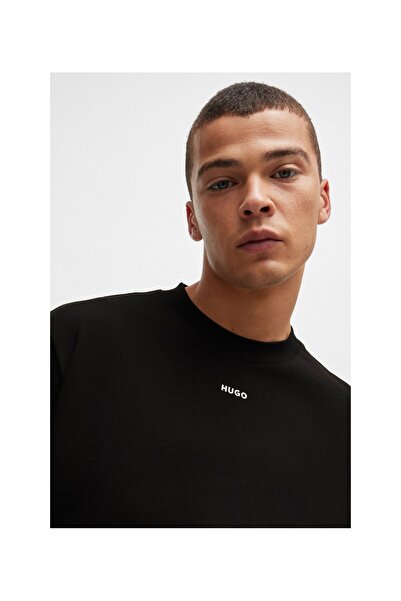 HUGO Baskı Logolu Rahat Kesim Pamuklu Tişört