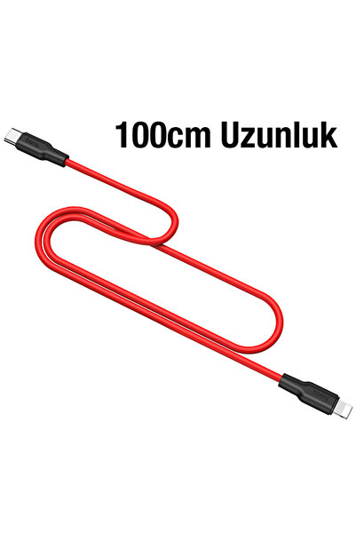 Genel Markalar X21 Plus Pd 20w Type-c To Iphone Lightning Silikon Hızlı Şarj Ve Data Kablosu