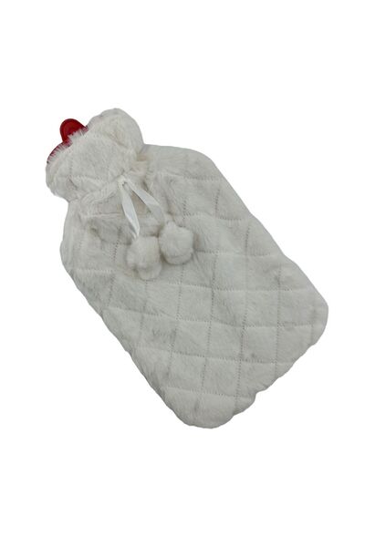 Vichy Papyonlu Peluşlu Sıcak Su Torbası Beyaz 2 LT