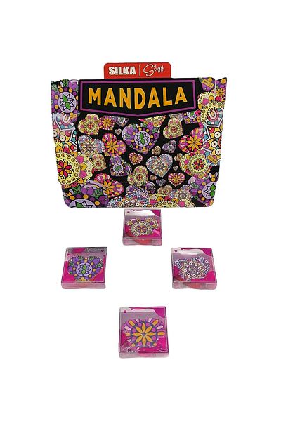 Silka Set de 3 gumă cu model Mandala