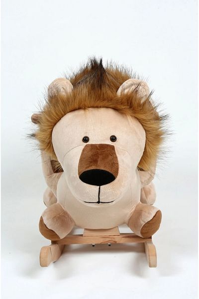 Sebi Bebe Safeline Plush Wooden Baby Toy - Swinging Lion